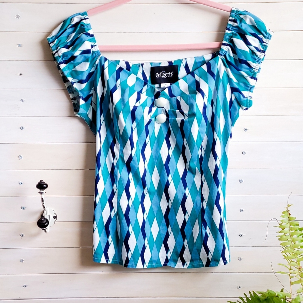 Pin Up Harlequin Top